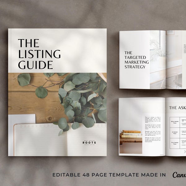 Real Estate Listing Presentation: Realtor Seller Guide (Canva Template)