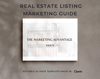 Real Estate Listing Marketing Guide: Editable Canva Template