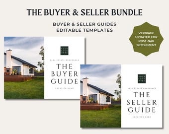 Real Estate Buyer & Seller Guide Bundle: Canva Templates (Digital Download)