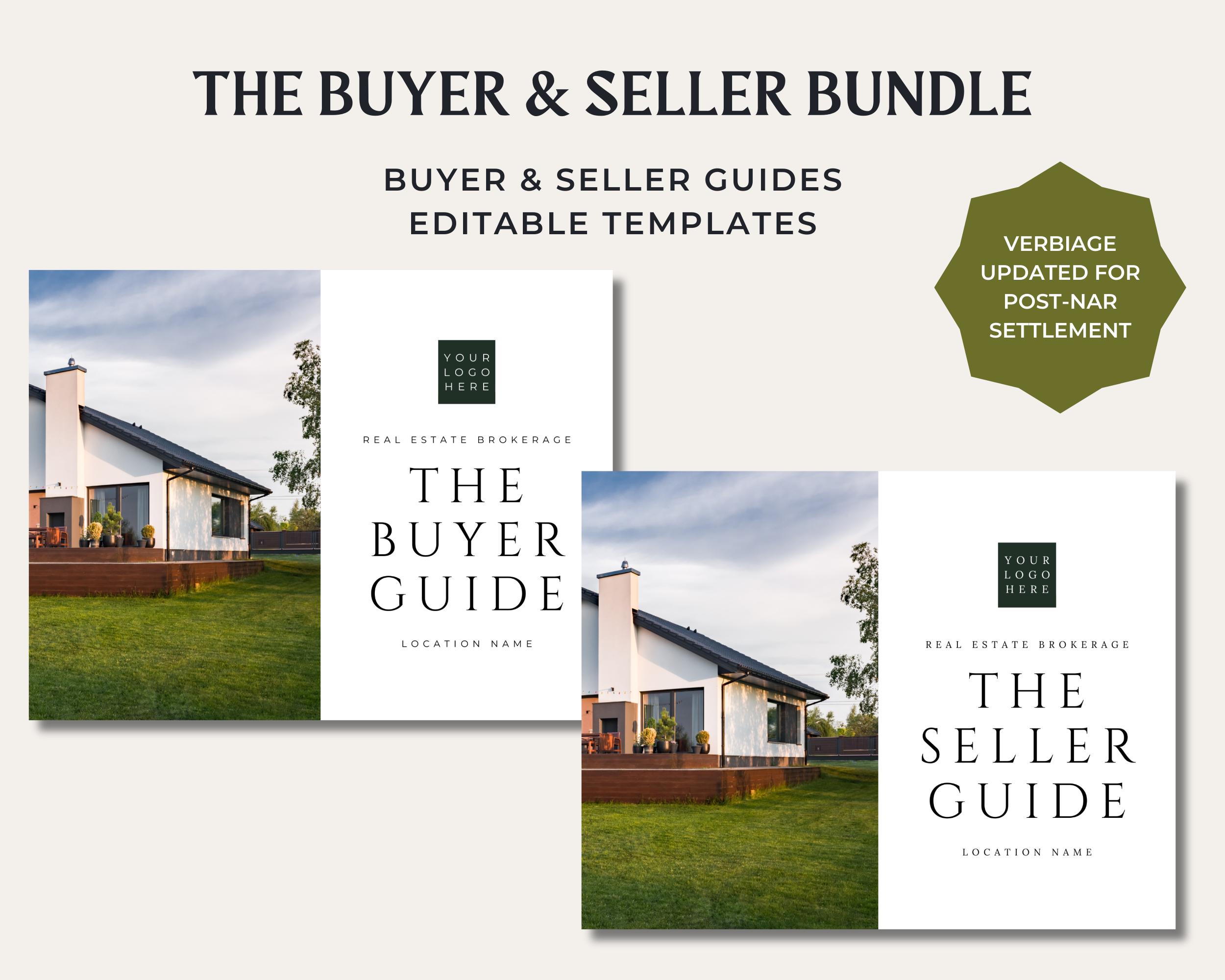 Real Estate Buyer & Seller Guide Bundle: Canva Templates (digital ...