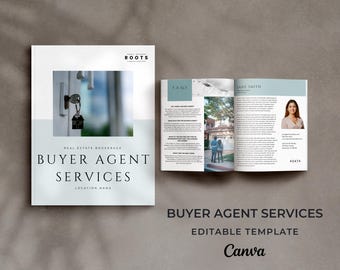 Real Estate Buyer Agent Brochure: Compensation Guide (Canva Template)