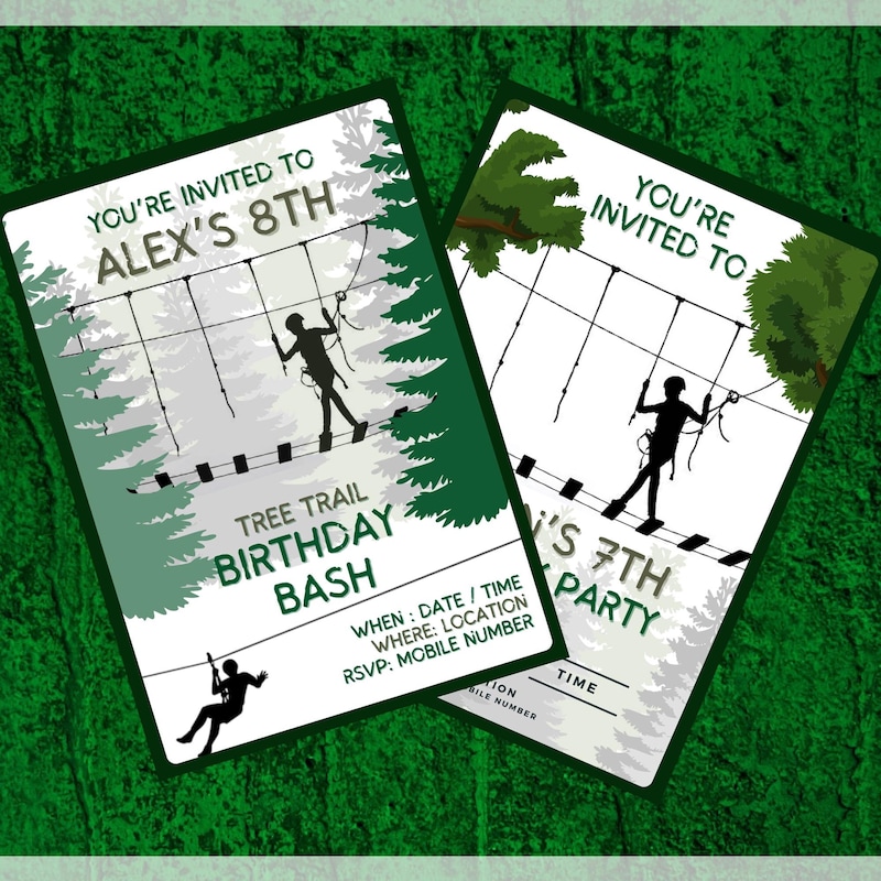 Forest Rave Invite Forest Theme Party - Etsy