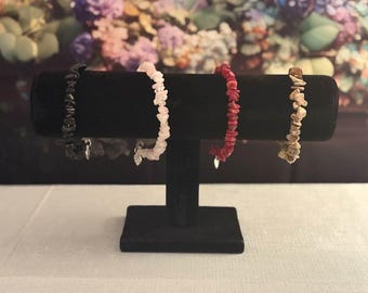 Natural Chip Stone Bracelets | Handmade Wire Bracelets