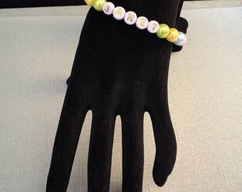 Personalized Name Bracelet | Custom Beaded | Handmade Wire Bracelet