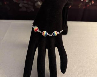 Rainbow Pride Bracelet | LGBTQ+ Stainless Steel Bracelet