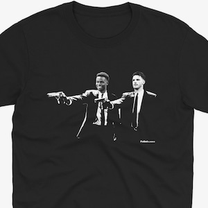 Bukayo Saka & Declan Rice Pulp Fiction Style T Shirt | Arsenal England T Shirt | Arsenal Fan | Arsenal Shirt | Funny Arsenal Tee