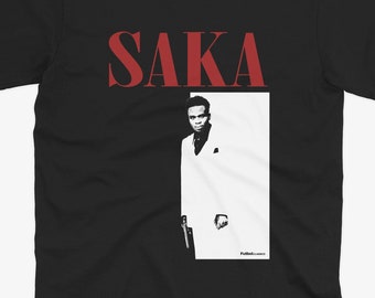 Bukayo Saka Scarface Style T Shirt | Arsenal T Shirt | AFC | Arsenal Shirt | Gunners | Arsenal Fan | Arsenal Gift | Saka Arsenal | Saka Gift
