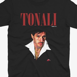 Maglietta stile Scarface di Sandro Tonali / Maglietta Newcastle / Maglietta Nufc / Geordie / Maglietta da calcio divertente / Newcastle United / Tifoso Newcastle