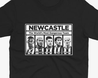 Maglietta iconica Newcastle NWA Style / Maglietta Newcastle / Regalo Newcastle / Tifoso Newcastle / Tifoso NUFC Newcastle United / Geordie / Toonarmy