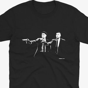 Jude Bellingham & Kylian Mbappe Pulp Fiction Style T Shirt | Real Madrid T Shirt | Real Madrid FC T Shirt | Bernabau | Real Madrid Fan