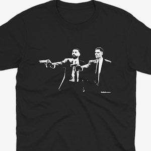 Mo Salah & Florian Wirtz Pulp Fiction Style T Shirt | Liverpool T Shirt | LFC | Liverpool FC T Shirt | Scouser | Anfield | Liverpool Fan