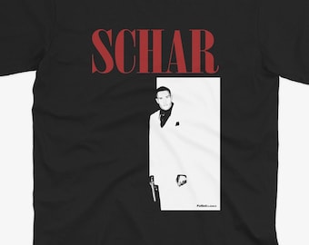 Fabian Schar Scarface Style T Shirt | Newcastle T Shirt | Nufc | Geordie T Shirt | Funny Football Tee | Newcastle United | Newcastle Fan