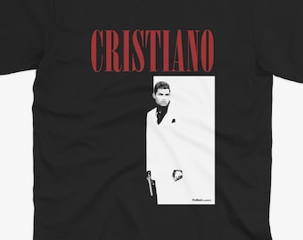 Cristiano Ronaldo Scarface Style T Shirt | Al Nassr T Shirt | Man United T Shirt | Real Madrid T Shirt | Juventus T Shirt | Portugal