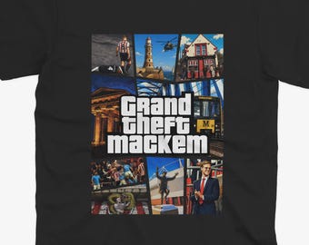 Grand Theft Mackem T Shirt | Sunderland T Shirt | Mackem T Shirt | SAFC | Sunderland Shirt
