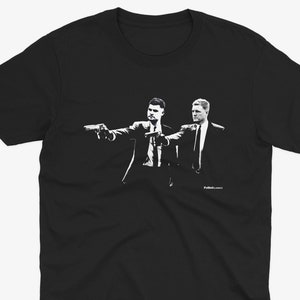 Bruno Guimaraes & Eddie Howe Pulp Fiction Style T Shirt | Newcastle T Shirt | Nufc | Geordie T Shirt | Funny Football Tee | Newcastle Fan image 1
