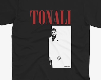 Sandro Tonali Scarface Style T Shirt | Newcastle T Shirt | Nufc | Geordie T Shirt | Funny Football Tee | Newcastle United | Newcastle Fan
