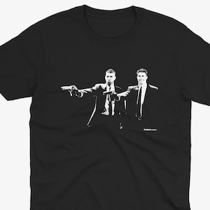 Sergio Ramos & Cristiano Ronaldo Pulp Fiction Style T Shirt | Real Madrid T Shirt | Ronaldo | Real Madrid Shirt | Ramos T Shirt