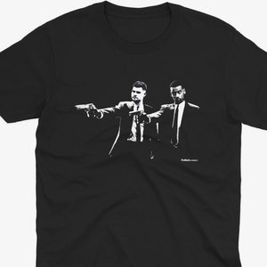 Bruno Guimaraes & Alexander Isak Pulp Fiction Style T Shirt | Newcastle T Shirt | Nufc | Geordie T Shirt | Funny Football Tee Newcastle Fan