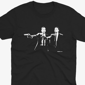 Harry Kane and Michael Olise Pulp Fiction Style T Shirt | Bayern Munich T Shirt | Bayern Munich Gift | German Football | Bundesliga