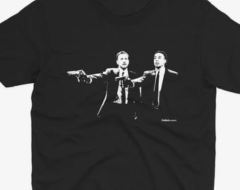 Harry Kane and Michael Olise Pulp Fiction Style T Shirt | Bayern Munich T Shirt | Bayern Munich Gift | German Football | Bundesliga