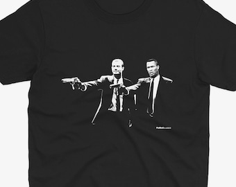 Alan Shearer & Les Ferdinand Pulp Fiction Style T Shirt | Newcastle T Shirt | NUFC | Geordie T Shirt | Funny Football Tee, Shearer T Shirt