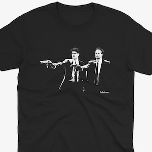 Mathias Jensen & Christian Norgaard Pulp Fiction Style T Shirt | Brentford England T Shirt | Brentford Fan | Brentford Shirt | Brentford Tee