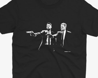 Jason Tindall & Eddie Howe Pulp Fiction Style T Shirt | Newcastle T Shirt | Nufc | Geordie T Shirt | Funny Football Tee | Newcastle United