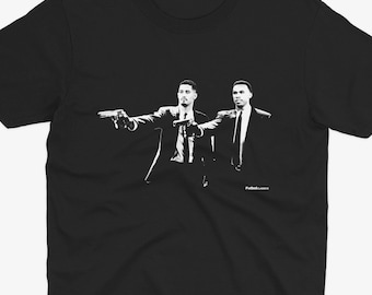 William Saliba & Gabriel Magalhães Pulp Fiction Style T Shirt | Arsenal England T Shirt | Arsenal Fan | Arsenal Shirt | Funny Arsenal Tee