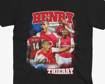 ティエリ・アンリへのオマージュ | アーセナル T シャツ | AFC | フットボール | サッカー | アーセナル ファン | アーセナル ギフト | ティエリ・アンリ T シャツ ティエリ・アンリ アーセナル
