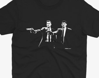 Chris Wood & Morgan Gibbs-witte T-shirt in pulpfictiestijl | T-shirt Nottingham Forest | Notts Forest-ventilator | Notts Forest-ventilator | Boscadeau
