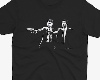 Sandro Tonali & Bruno Guimaraes Pulp Fiction Style T Shirt | Newcastle T Shirt | Nufc | Geordie T Shirt | Funny Football Tee | Newcastle Fan