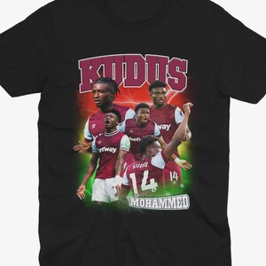 MOHAMMED KUDUS Homage | West Ham T Shirt | WHUFC | Ghana Football | West Ham United Fan | West Ham Gift | Hammers Fan | London Stadium |