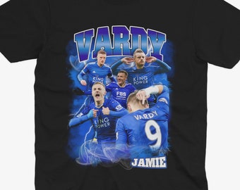JAMIE VARDY Homage | Leicester City T Shirt | LCFC | Football | Leicester City Fan | Leicester City Gift |  King Power | Leicester Shirt