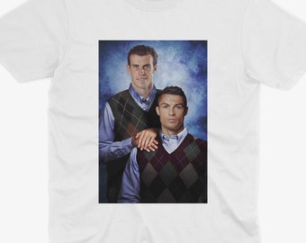 Maglietta Gareth Bale e Cristiano Ronaldo / Maglietta del Real Madrid / Tifoso del Real Madrid / Regalo del Real Madrid