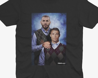 Karim Benzema & Cristiano Ronaldo T Shirt | Real Madryt T Shirt | Fan Realu Madryt | Prezent Realu Madryt | Benzema i Ronaldo