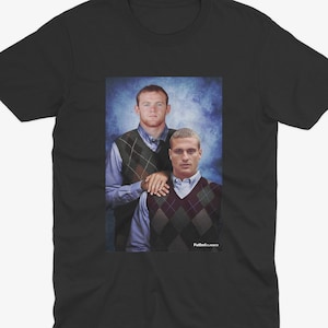 Wayne Rooney & Namanja Vidic T Shirt | Manchester United T Shirt | Man UTD Fan | Man United Gift | Ferguson and Rooney