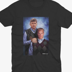Arsene Wenger & Dennis Bergkamp T Shirt | Arsenal T Shirt | Arsenal Fan | Arsenal Gift | Wenger and Bergkamp
