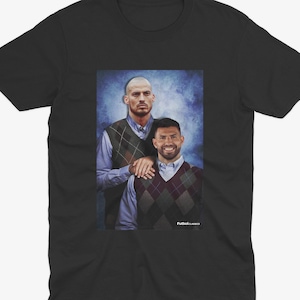 David Silva & Sergio Aguero T Shirt | Man City Gift | Man City T Shirt | MCFC | Manchester City Gift
