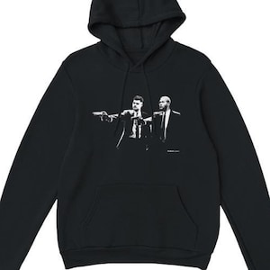 Joelinton & Bruno Guimaraes Pulp Fiction Style Hoodie | Newcastle Hoodie | Newcastle T Shirt | Nufc | Geordie T Shirt | Funny Football Tee image 1