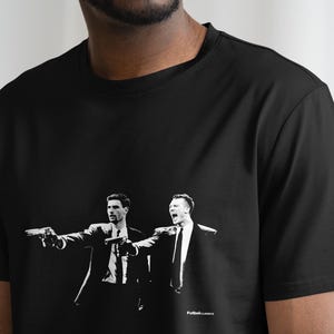 Camiseta estilo Pulp Fiction de Fabian Schar y Dan Burn / Camiseta Newcastle / Nufc / Camiseta Geordie / Camiseta divertida de fútbol / Newcastle United imagen 3