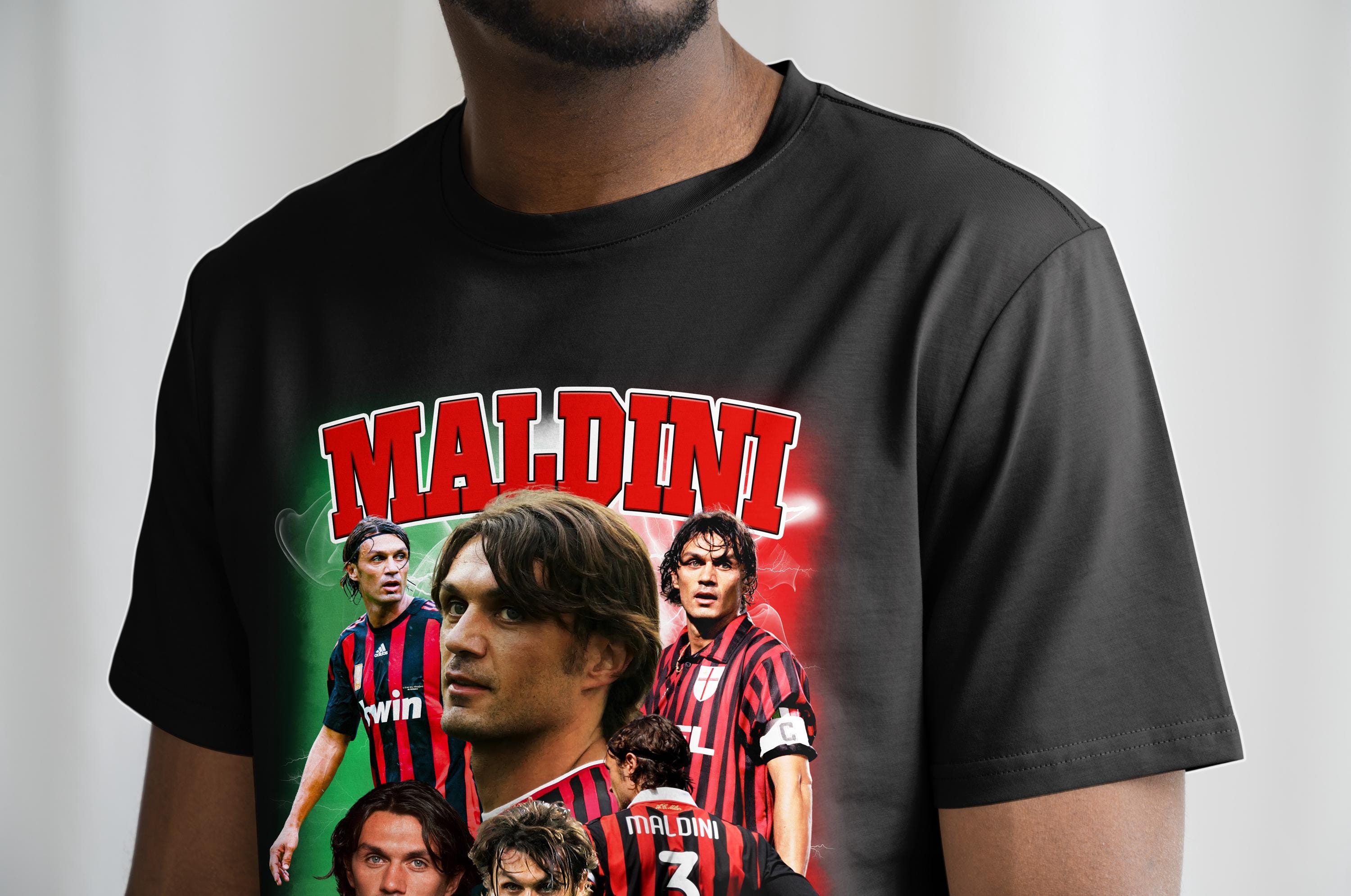 Corazón ACミラン パオロ マルディーニ ユニフォームTシャツ M 新品 ACミラン パオロ・マルディーニ Tシャツ SOCCER レジェンド