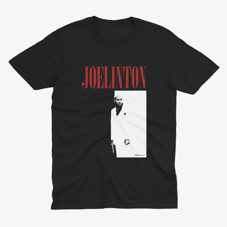 Camiseta estilo Scarface do Joelinton | Camiseta do Newcastle | Nufc | Camiseta Geordie | Camiseta de futebol engraçada | Newcastle United | Torcedor do Newcastle imagem 1