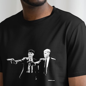 Tino Livramento & Lewis Hall Pulp Fiction Style T Shirt | Newcastle T Shirt | Nufc | Geordie T Shirt | Funny Football Tee | Newcastle United image 3