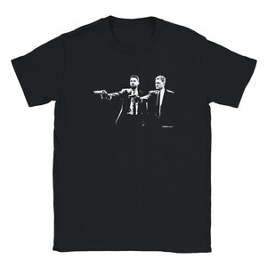 Camiseta estilo Pulp Fiction de Jason Tindall y Eddie Howe / Camiseta Newcastle / Nufc / Camiseta Geordie / Camiseta divertida de fútbol / Newcastle United XL
