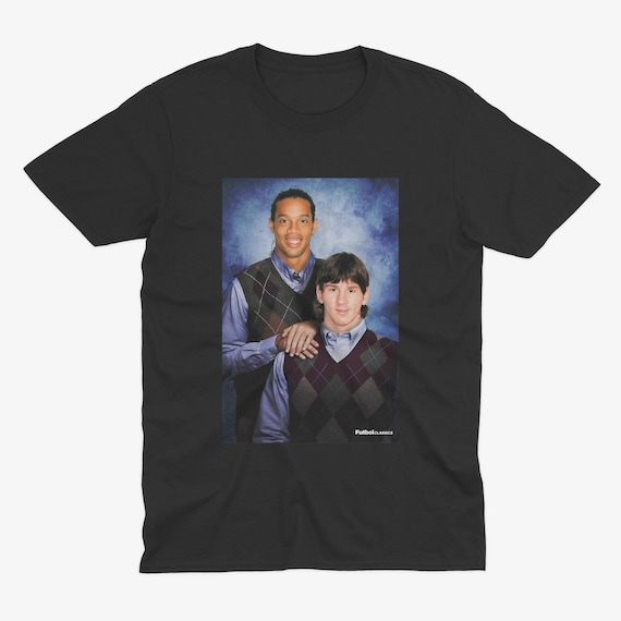 Ronaldinho & Lionel Messi T Shirt | Barcelona T Shirt | Lionel Messi Barcelona | Barcelona Shirt | Ronaldinho and Messi | FC Barcelona Gift