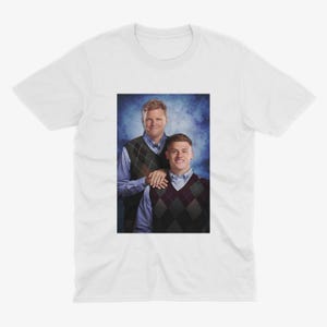 Eddie Howe & Harvey Barnes T-shirt | Newcastle T-shirt | NUFC | Geordie T-shirt Vit