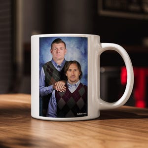 Toni Kroos & Luka Modric-mugg | Inspirerad av Real Madrid | Real Madrid | Kroos och Modric-mugg | Fotbollsmugg | Fotbollsmugg | Fotbollspresent bild 4