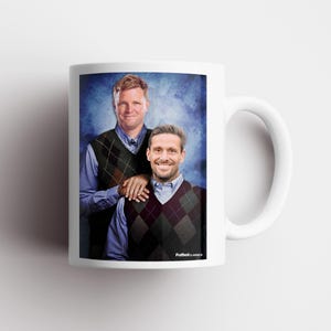Caneca Eddie Howe e Jason Tindall | Inspirada no Newcastle United | NUFC | Howe e Tindall | Caneca de Futebol | Caneca de Futebol Americano | Presente de Futebol imagem 4
