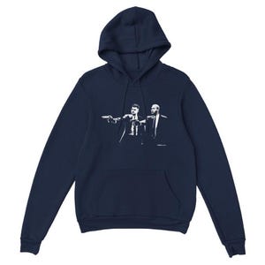 Joelinton & Bruno Guimaraes Pulp Fiction Style Hoodie | Newcastle Hoodie | Newcastle T Shirt | Nufc | Geordie T Shirt | Funny Football Tee image 3