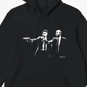 Joelinton & Bruno Guimaraes Pulp Fiction Style Hoodie | Newcastle Hoodie | Newcastle T Shirt | Nufc | Geordie T Shirt | Funny Football Tee image 2